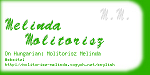 melinda molitorisz business card
